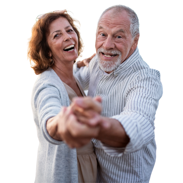 Happy Senior Couple Dancing in Antioch, CA